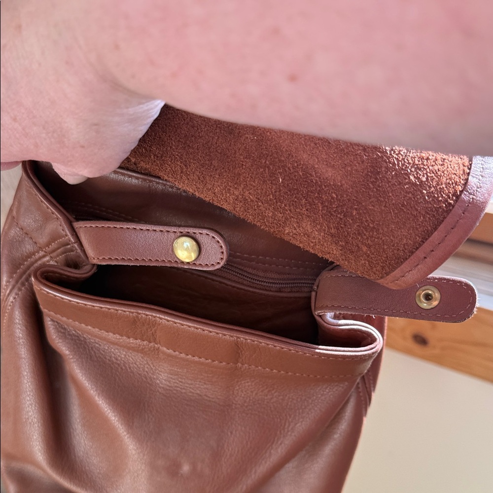 Coach Tan Leather Backpack - Picture 7 of 10